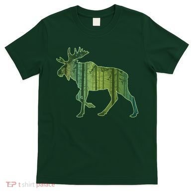 Moose Forest Silhouette T-Shirt