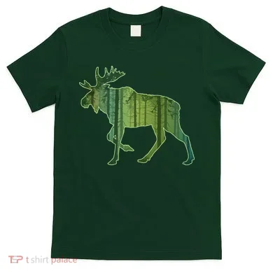 Moose Forest Silhouette T-Shirt