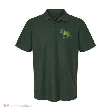 Moose Forest Silhouette Polo