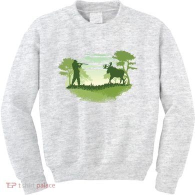 Moose Hunting Kids Sweatshirt