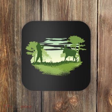 Moose Hunting Coaster