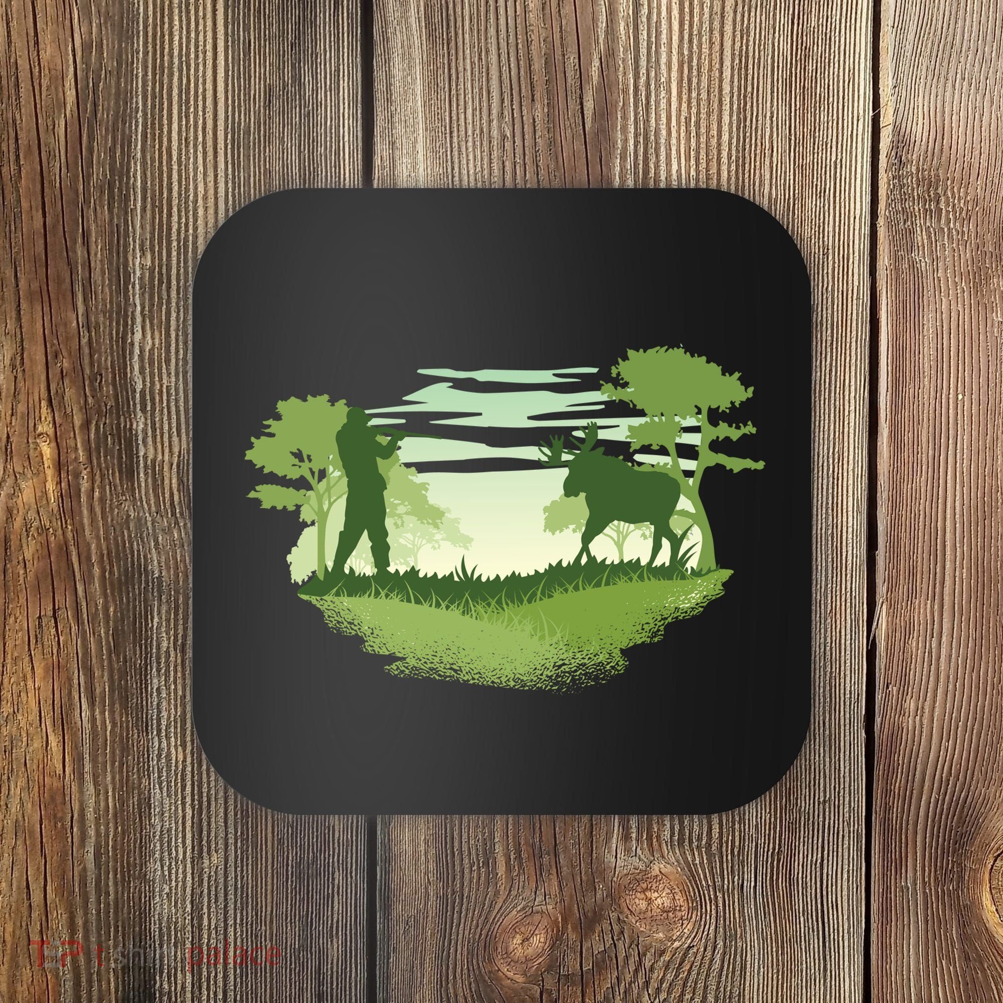 Moose Hunting Coaster