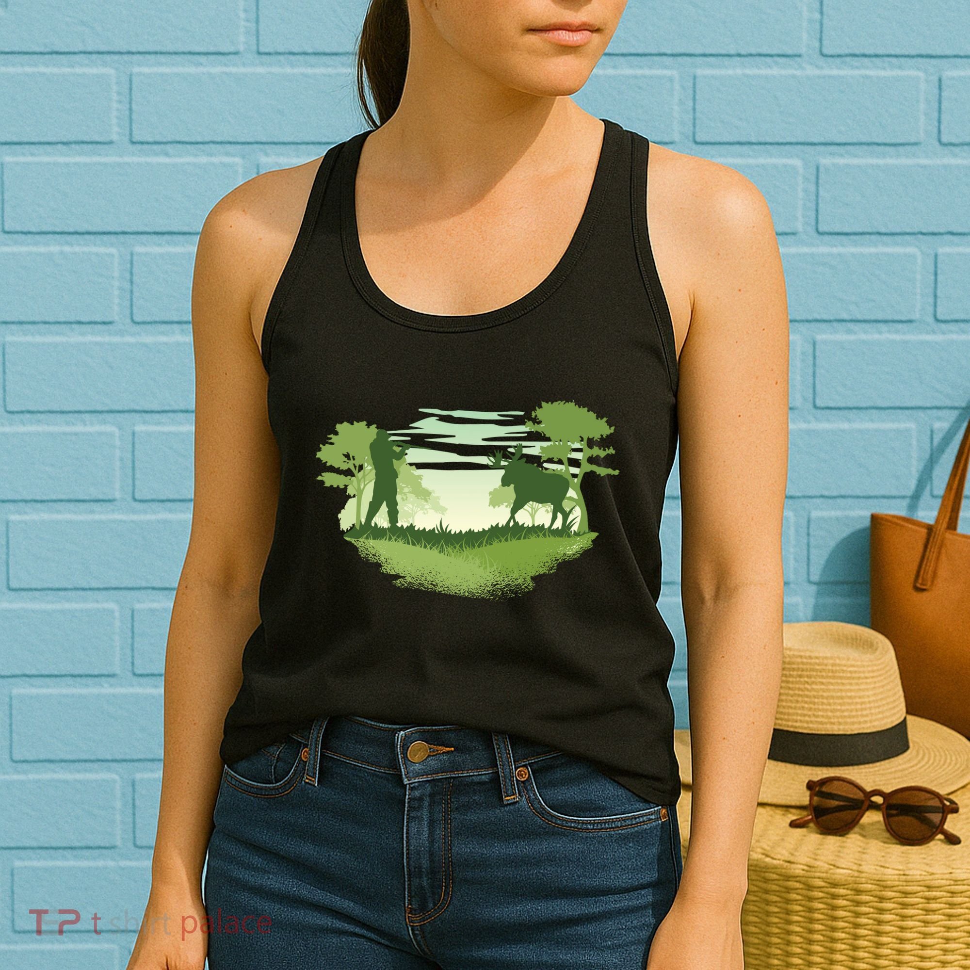 Moose Hunting Women's Tank Top
