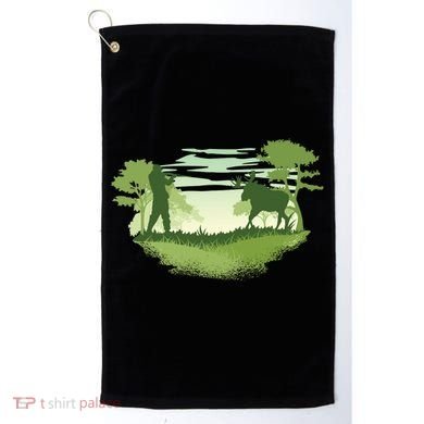 Moose Hunting Golf Towel