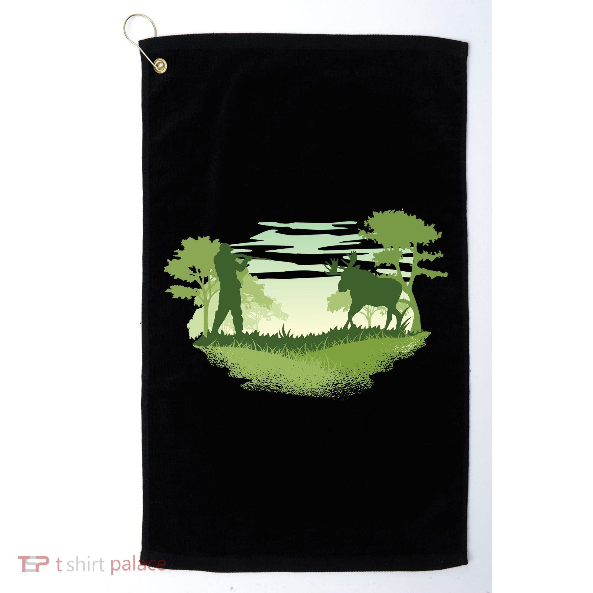 Moose Hunting Golf Towel