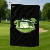 Moose Hunting Golf Towel thumb 1