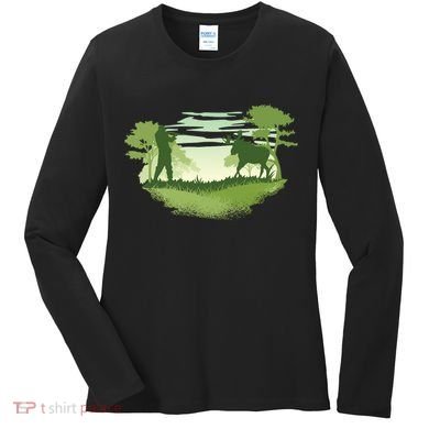Moose Hunting Women's Long Sleeve Shirt