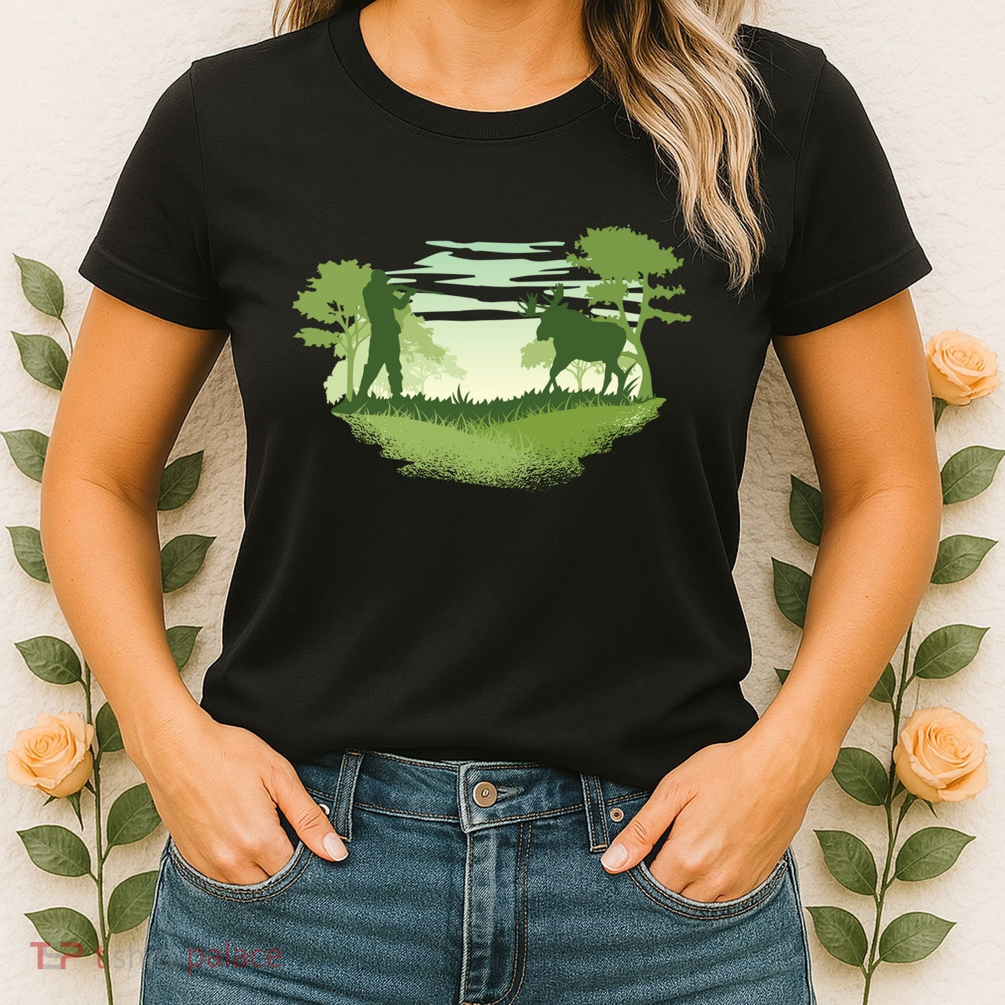 Moose Hunting Women's T-Shirt