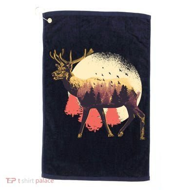 Moose Nature Golf Towel