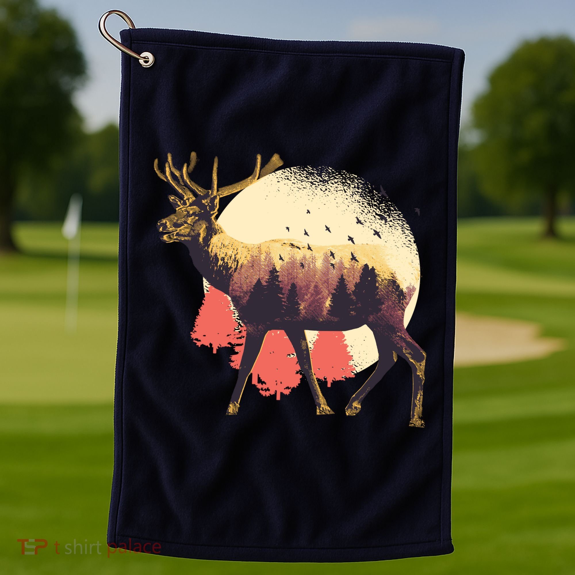 Moose Nature Golf Towel