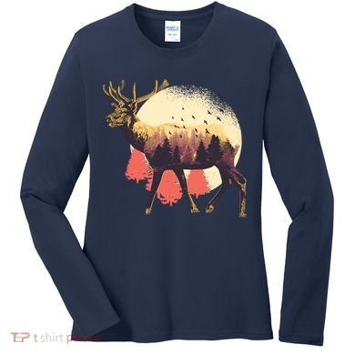 Moose Nature Women's Long Sleeve Shirt