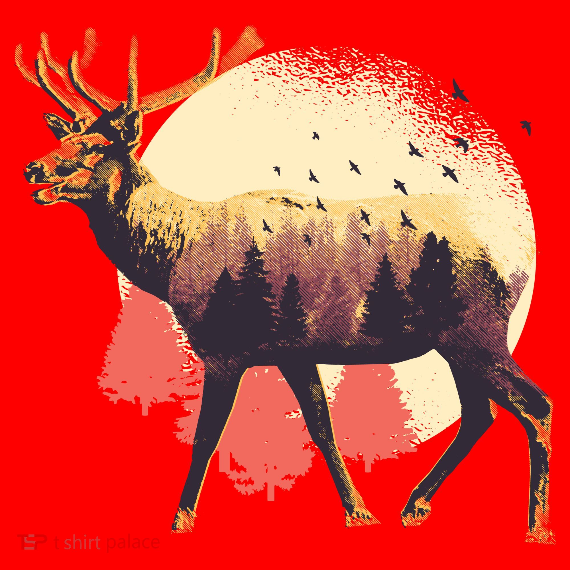 Moose Nature Santa Hat