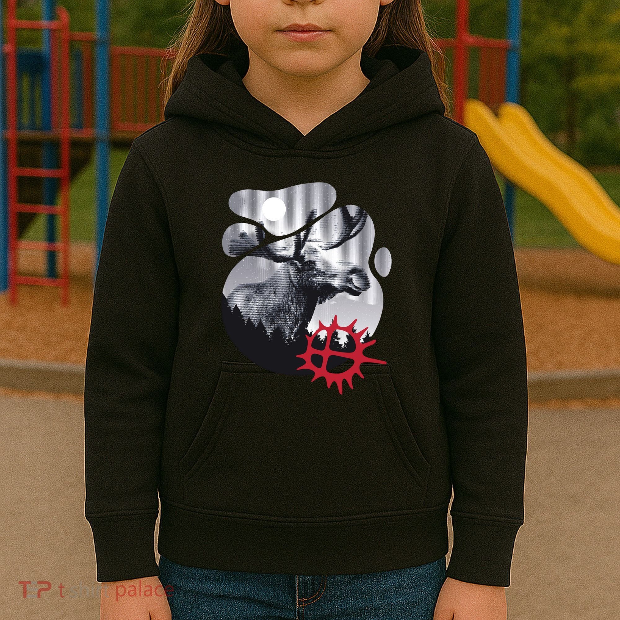Moose Nature Sami Sun Kids Hoodie
