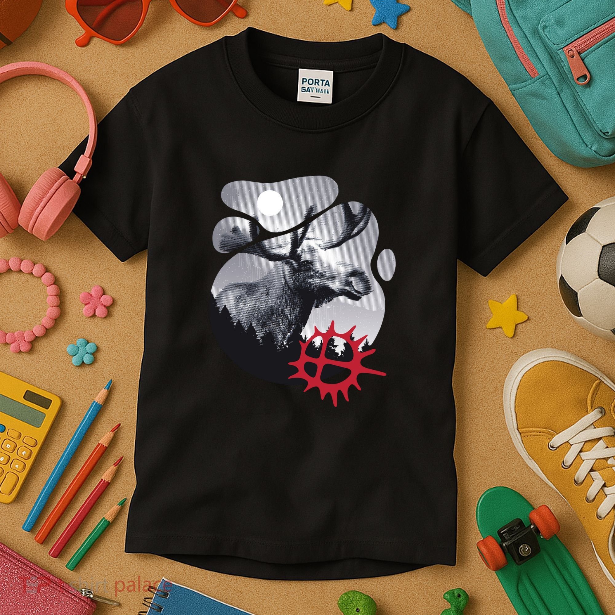 Moose Nature Sami Sun Kids T-Shirt