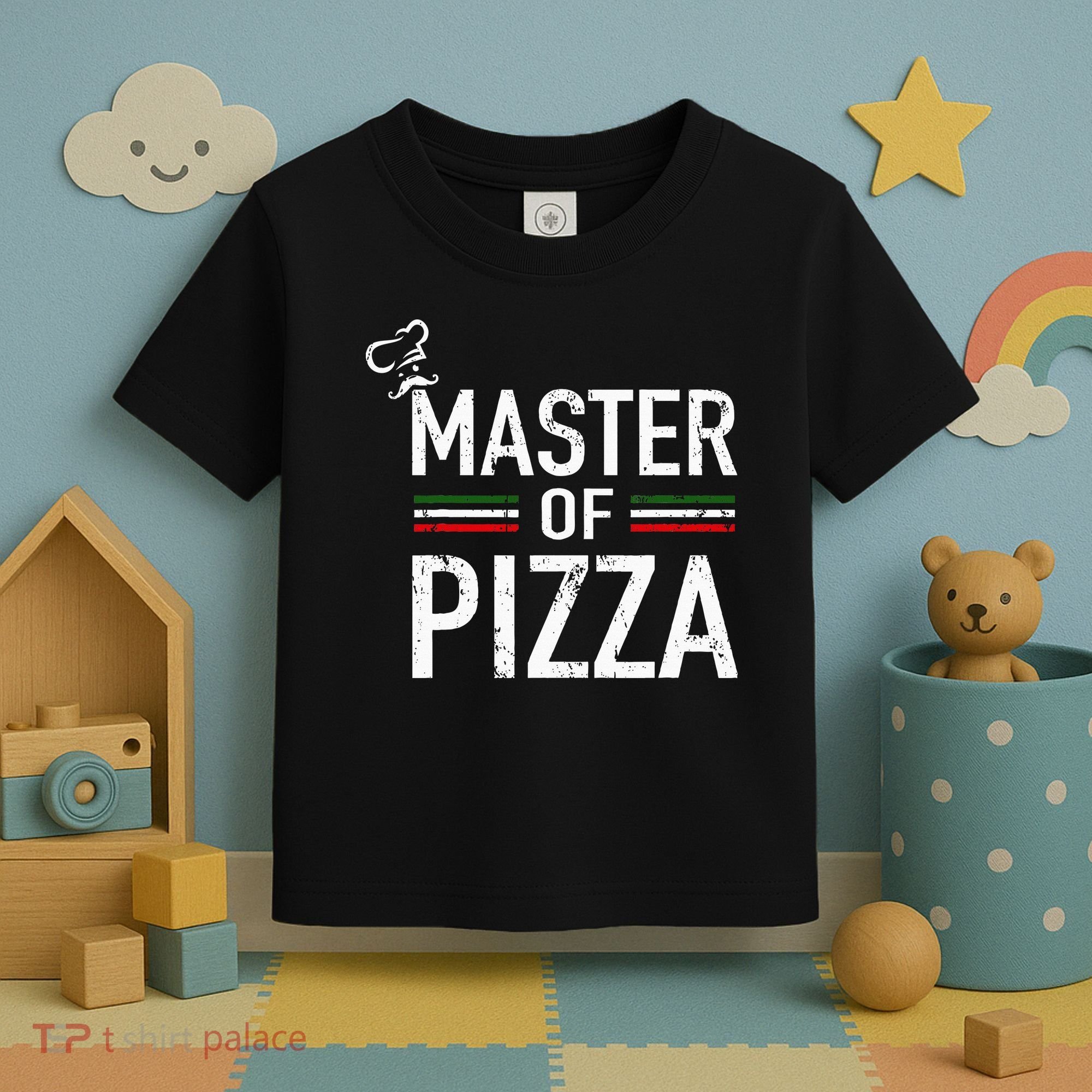 Master Of Pizza Italy Pizza Master Pizza Cooking Chef Toddler T-Shirt