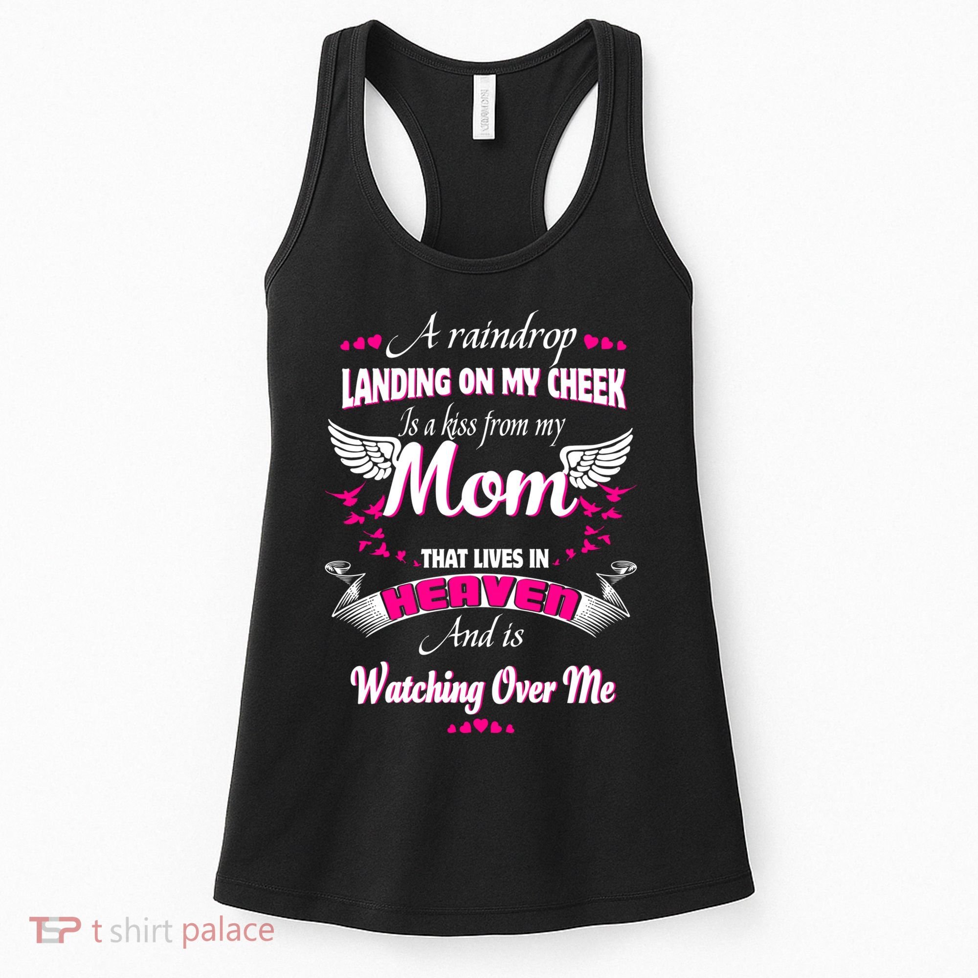 Memorial Of Parents In Heaven For Daughter Son Loss Mom Cool Gift Women's Tank Top