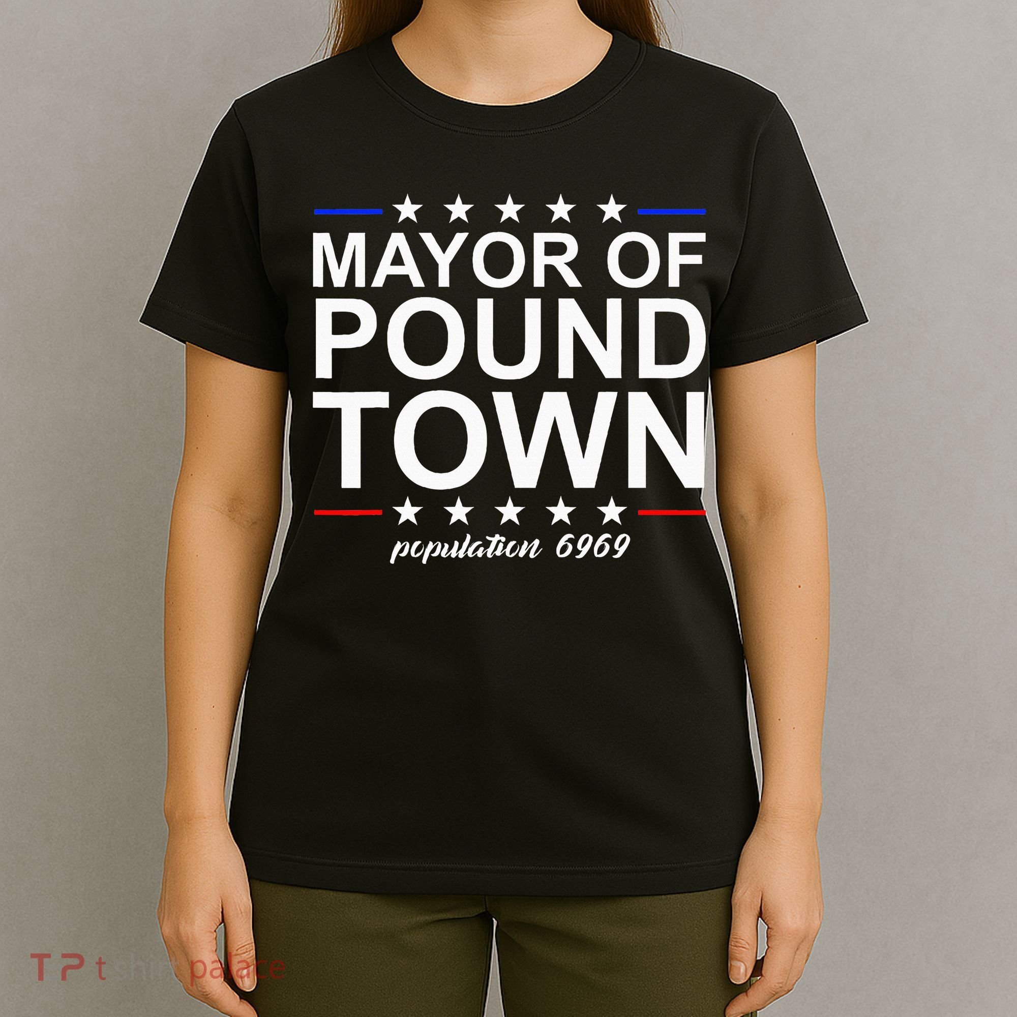 Mayor Of Pound Town Funny Adult Humor Pound Town T-Shirt