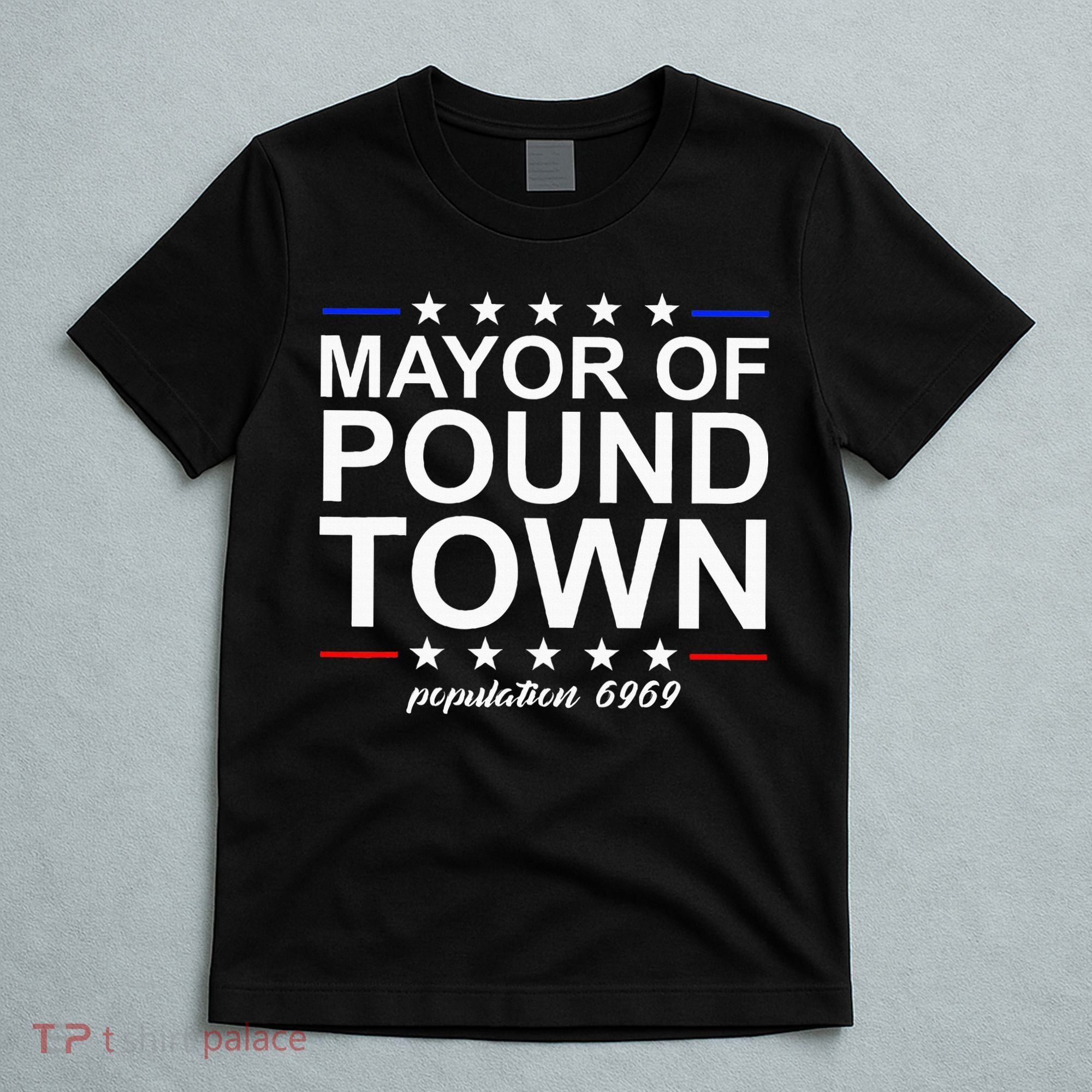 Mayor Of Pound Town Funny Adult Humor Pound Town T-Shirt