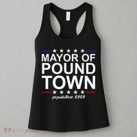 Mayor Of Pound Town Funny Adult Humor Pound Town Women's Tank Top thumb 3