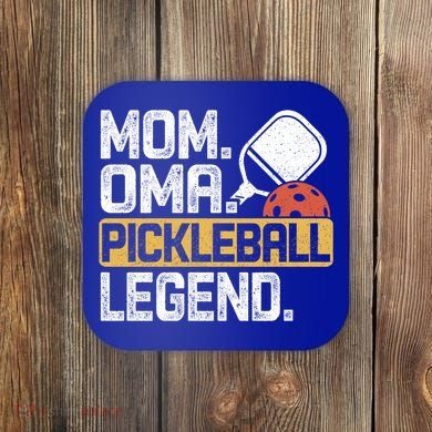 Mom Oma Pickleball Legend Vintage Gift Coaster