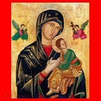Mother Of Perpetual Help Santa Hat thumb 1