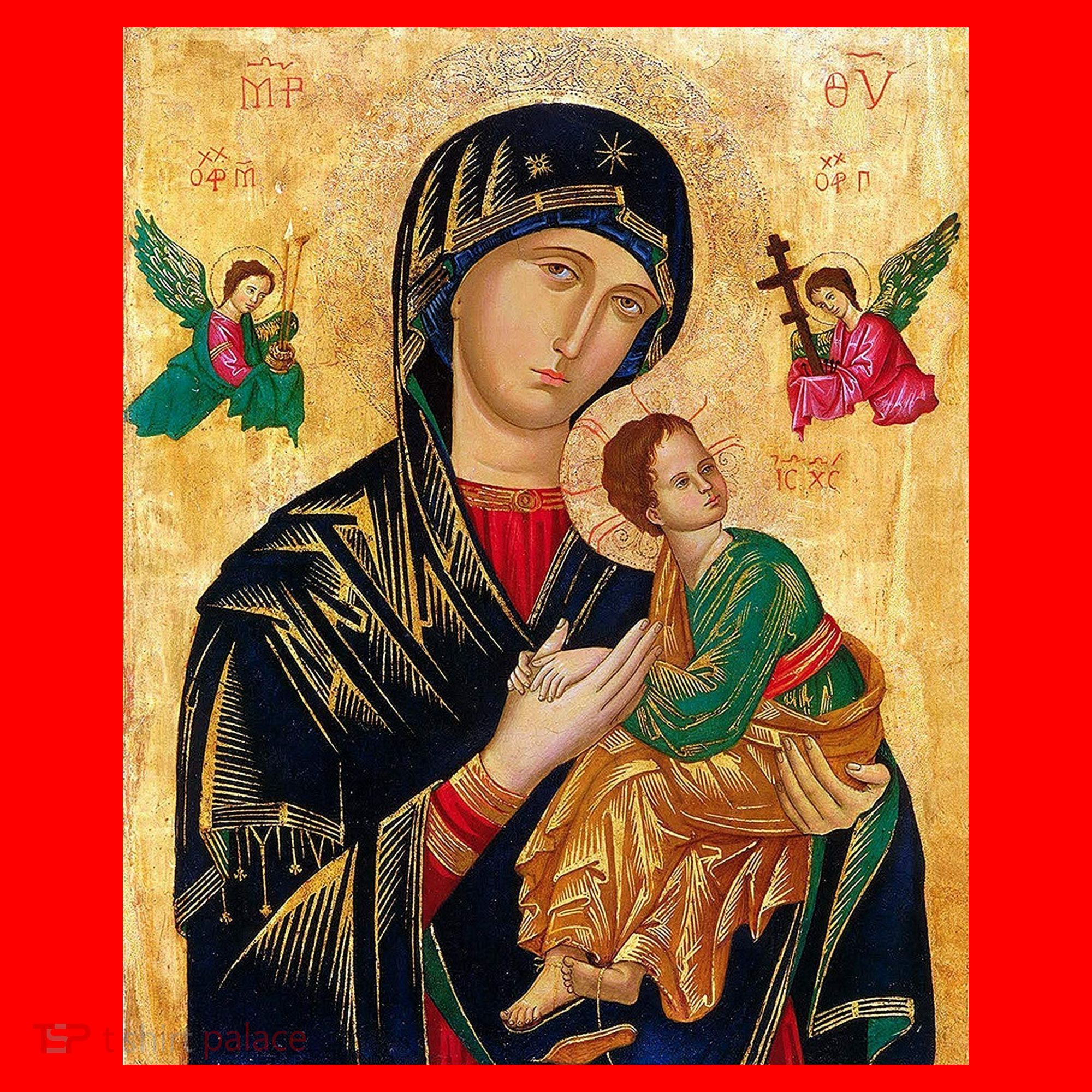 Mother Of Perpetual Help Santa Hat