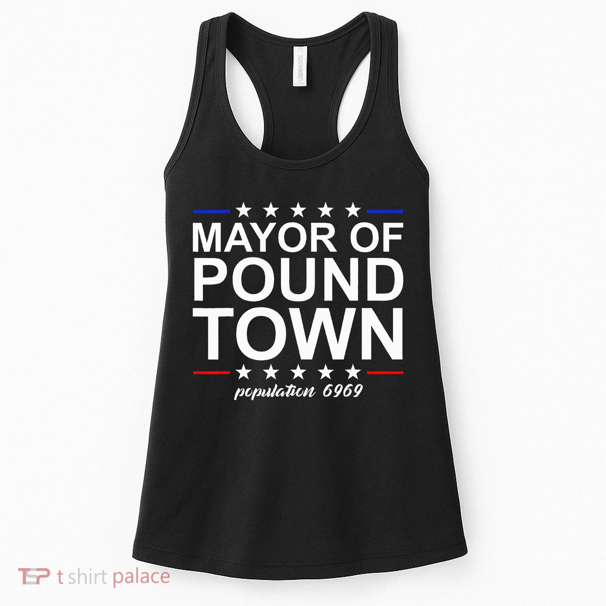 Mayor Of Pound Town Funny Adult Humor Pound Town Women's Tank Top