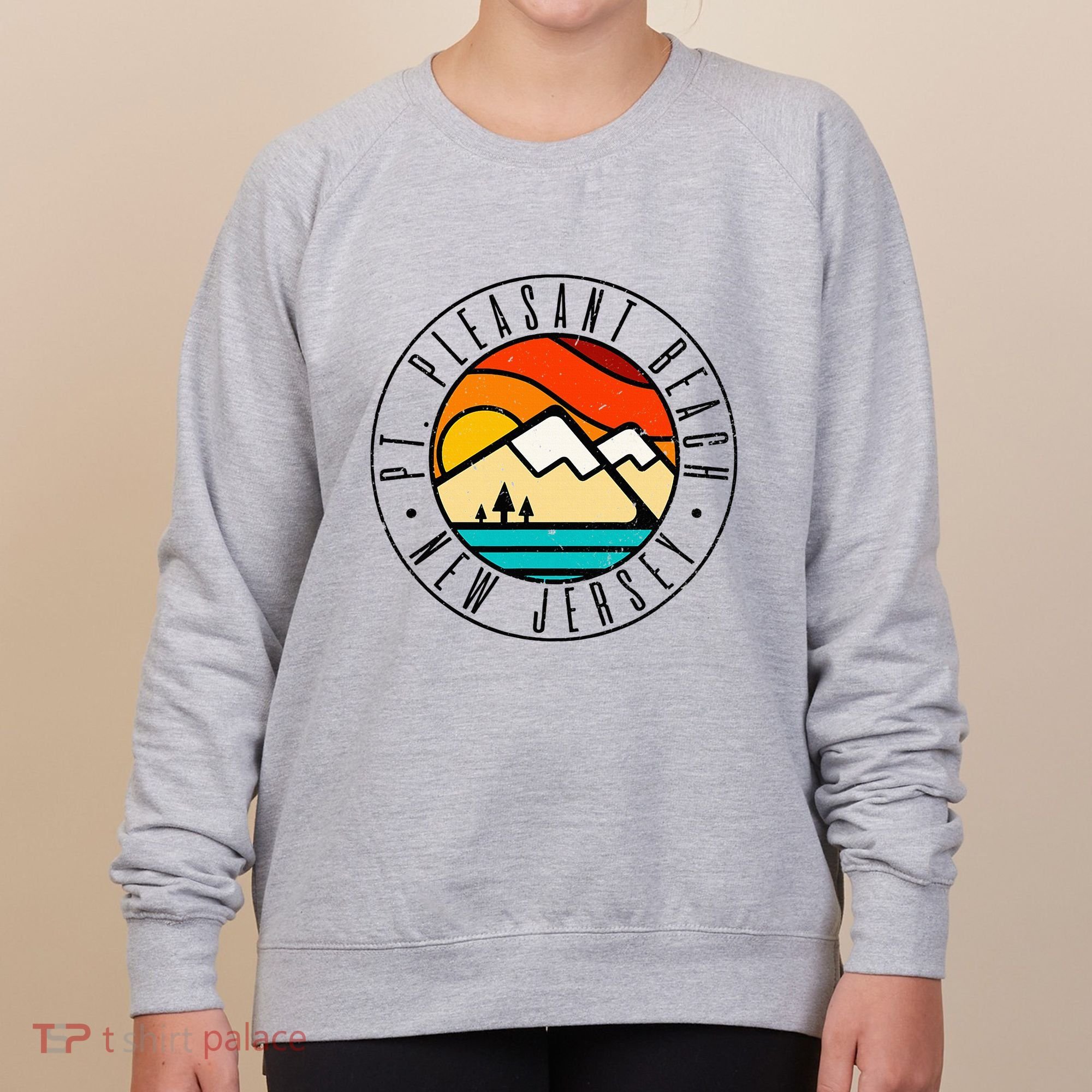 Minimalist Outdoors Pt. Pleasant Beach Point New Jersey Nj Women's Sweatshirt