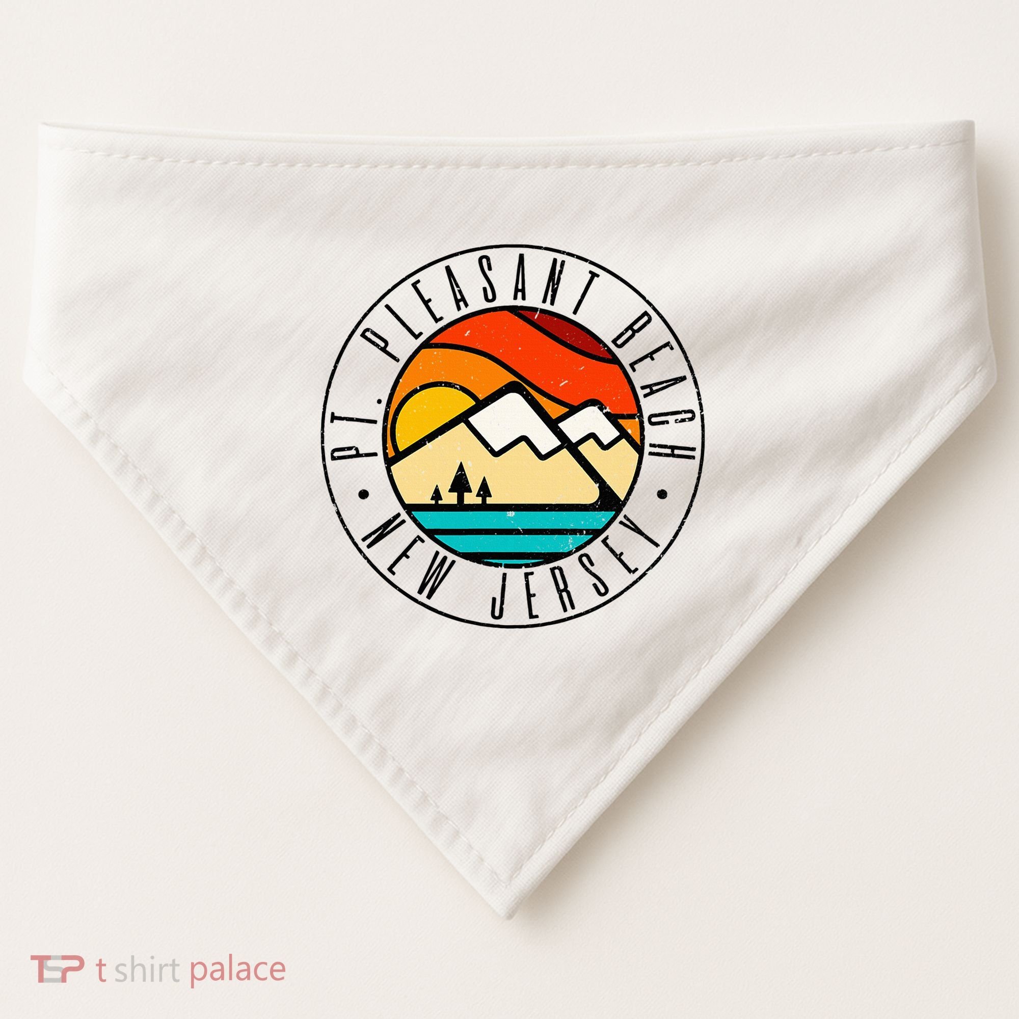 Minimalist Outdoors Pt. Pleasant Beach Point New Jersey Nj USA-Made Doggie Bandana