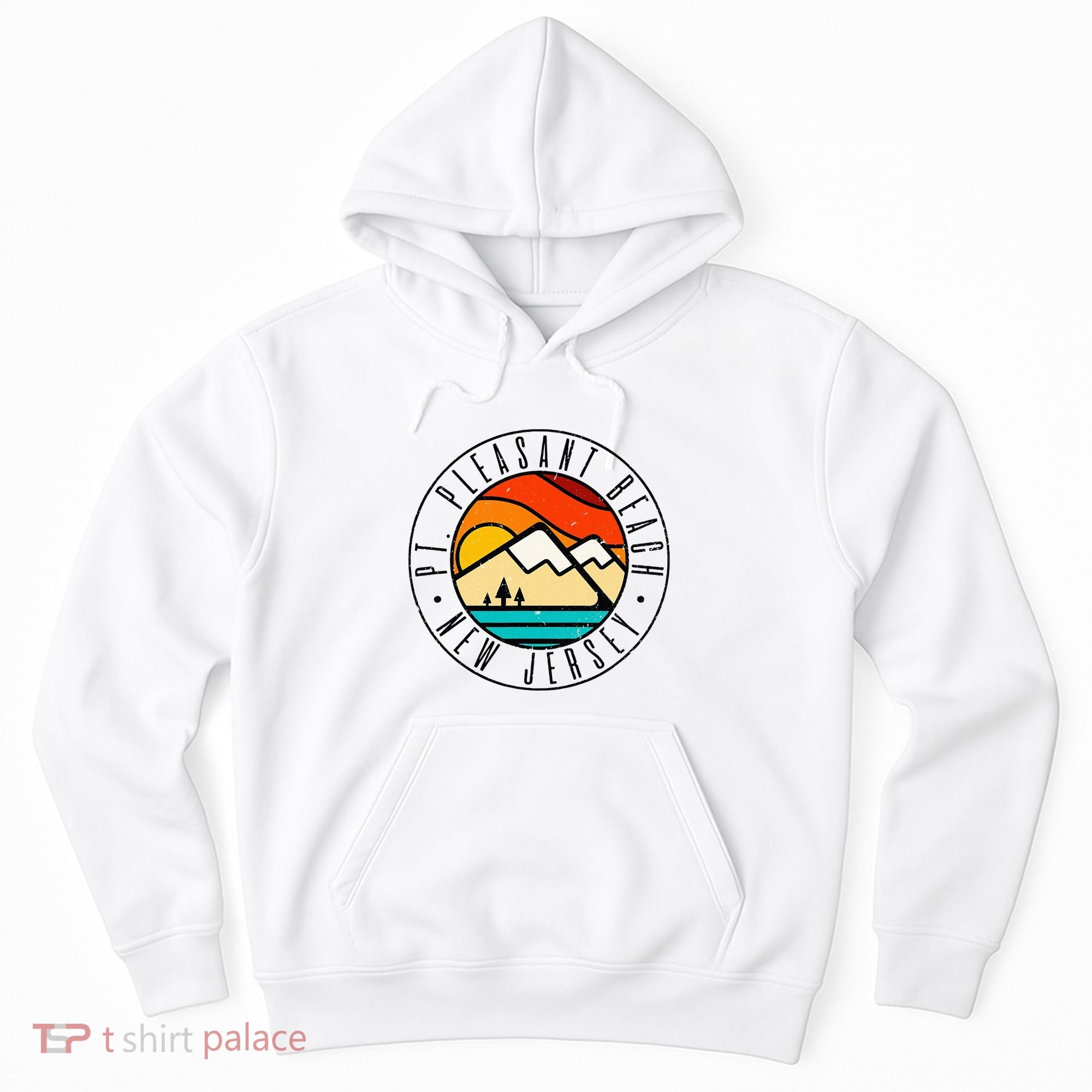 Minimalist Outdoors Pt. Pleasant Beach Point New Jersey Nj Hoodie
