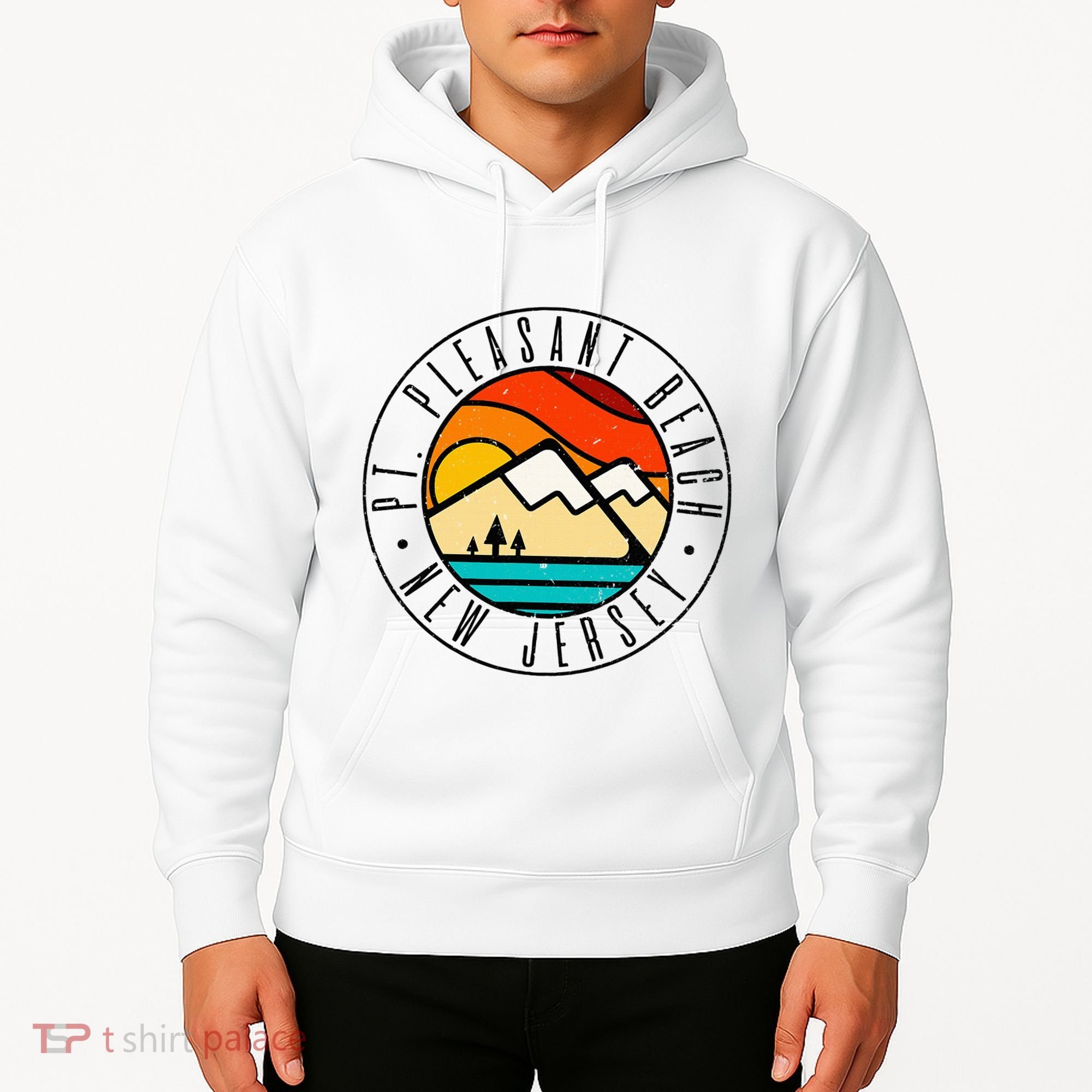 Minimalist Outdoors Pt. Pleasant Beach Point New Jersey Nj Hoodie