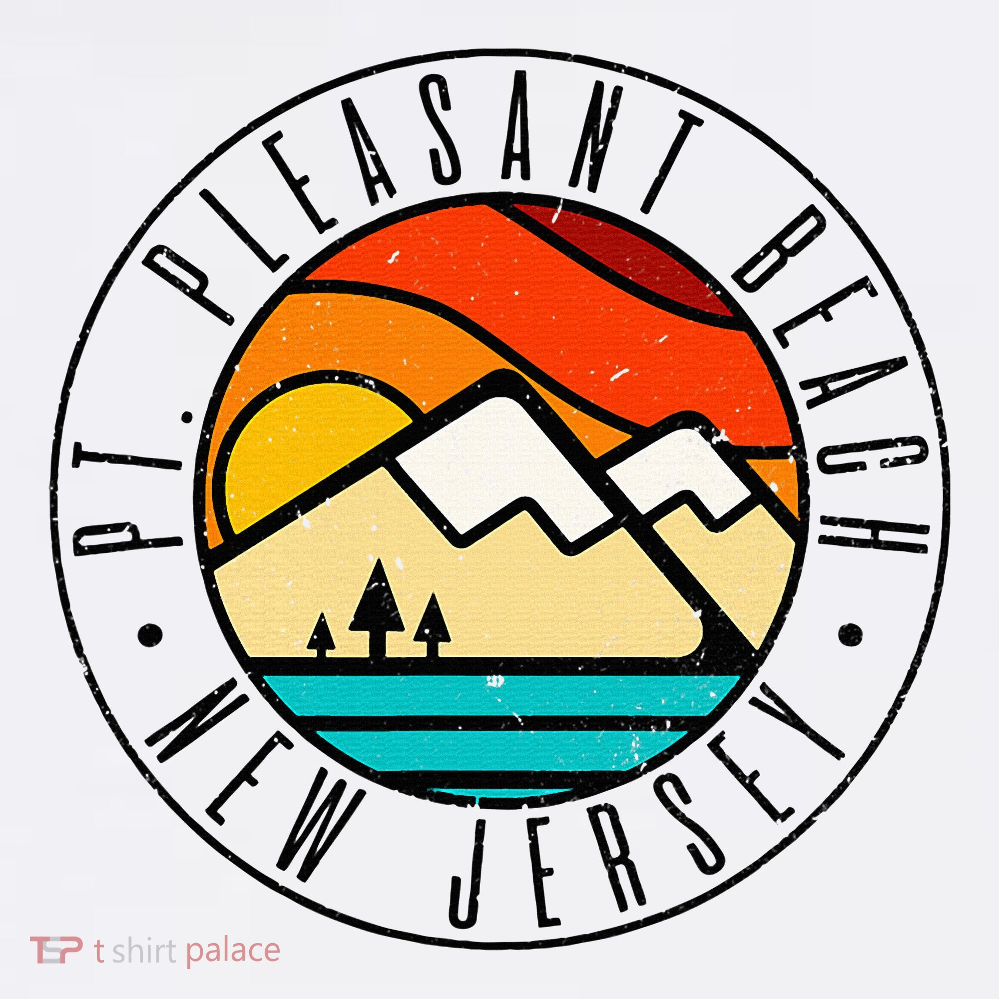 Minimalist Outdoors Pt. Pleasant Beach Point New Jersey Nj Hoodie