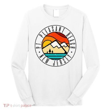 Minimalist Outdoors Pt. Pleasant Beach Point New Jersey Nj Long Sleeve Shirt