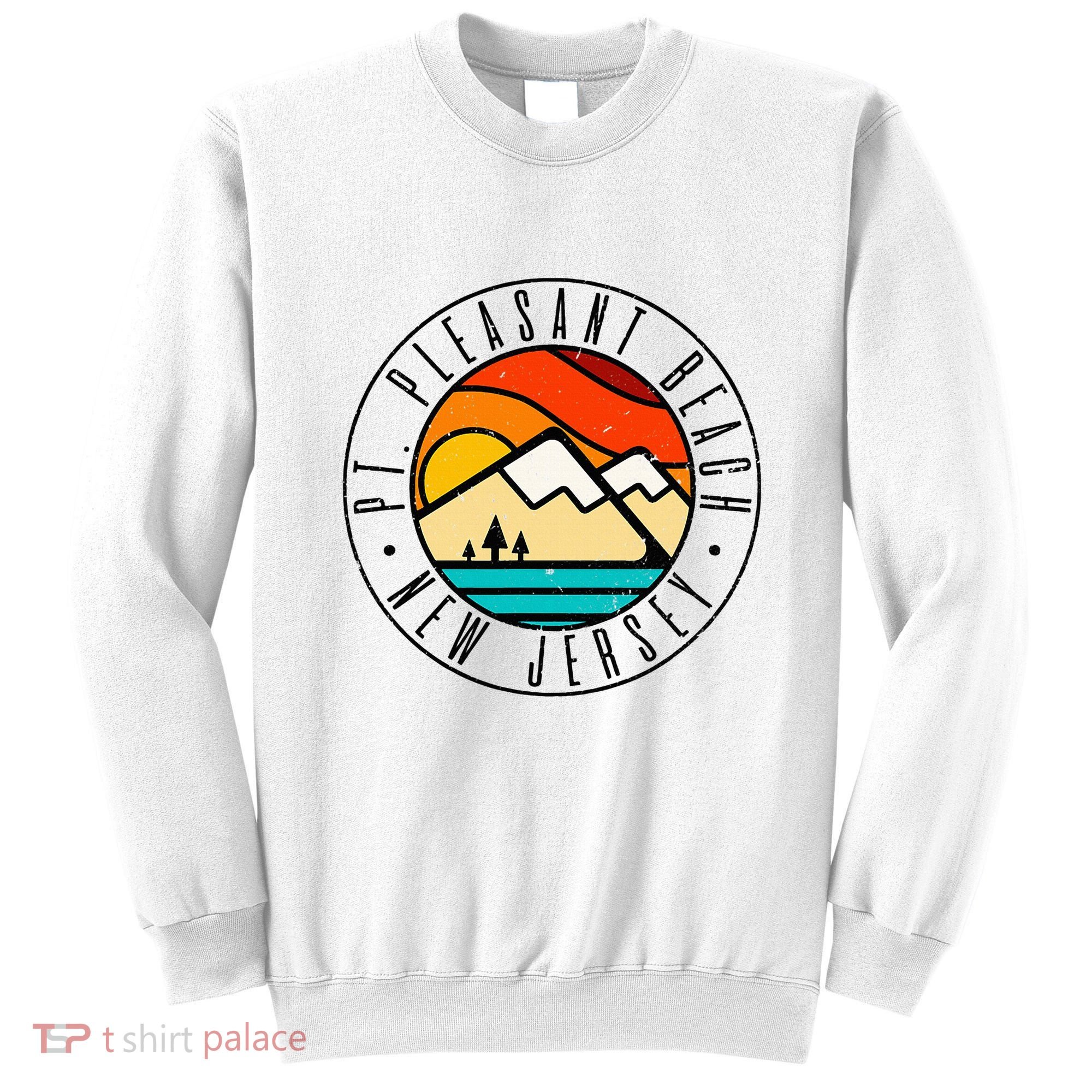 Minimalist Outdoors Pt. Pleasant Beach Point New Jersey Nj Sweatshirt