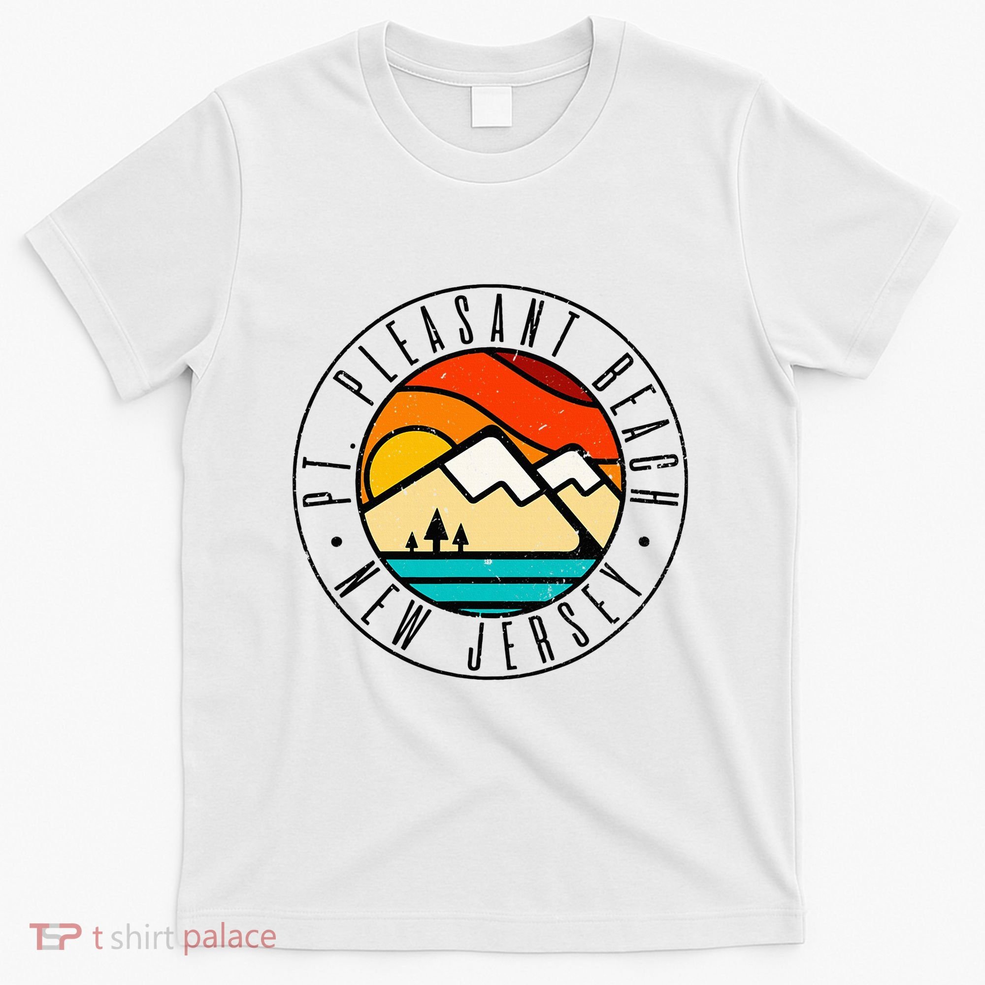 Minimalist Outdoors Pt. Pleasant Beach Point New Jersey Nj T-Shirt
