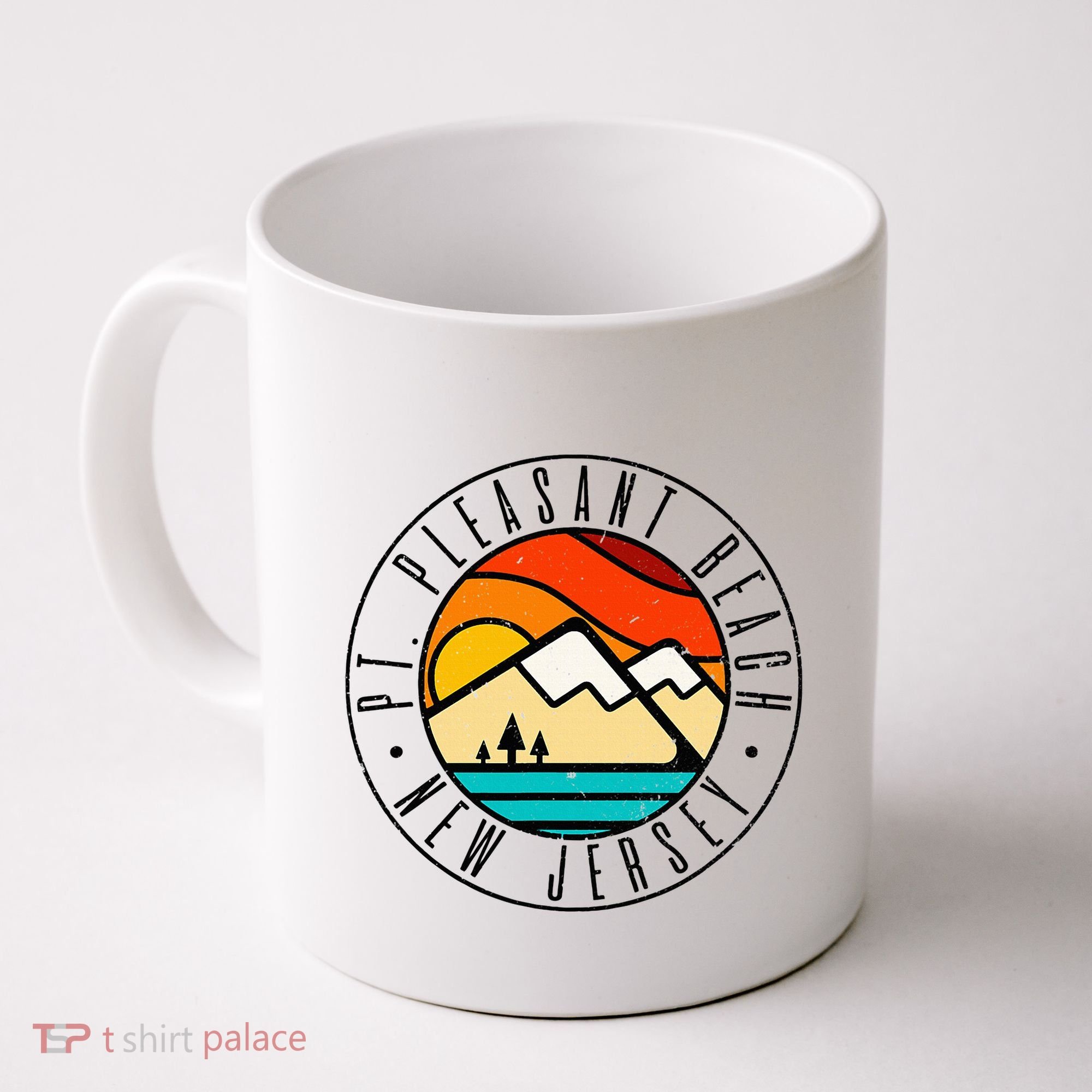 Minimalist Outdoors Pt. Pleasant Beach Point New Jersey Nj Coffee Mug