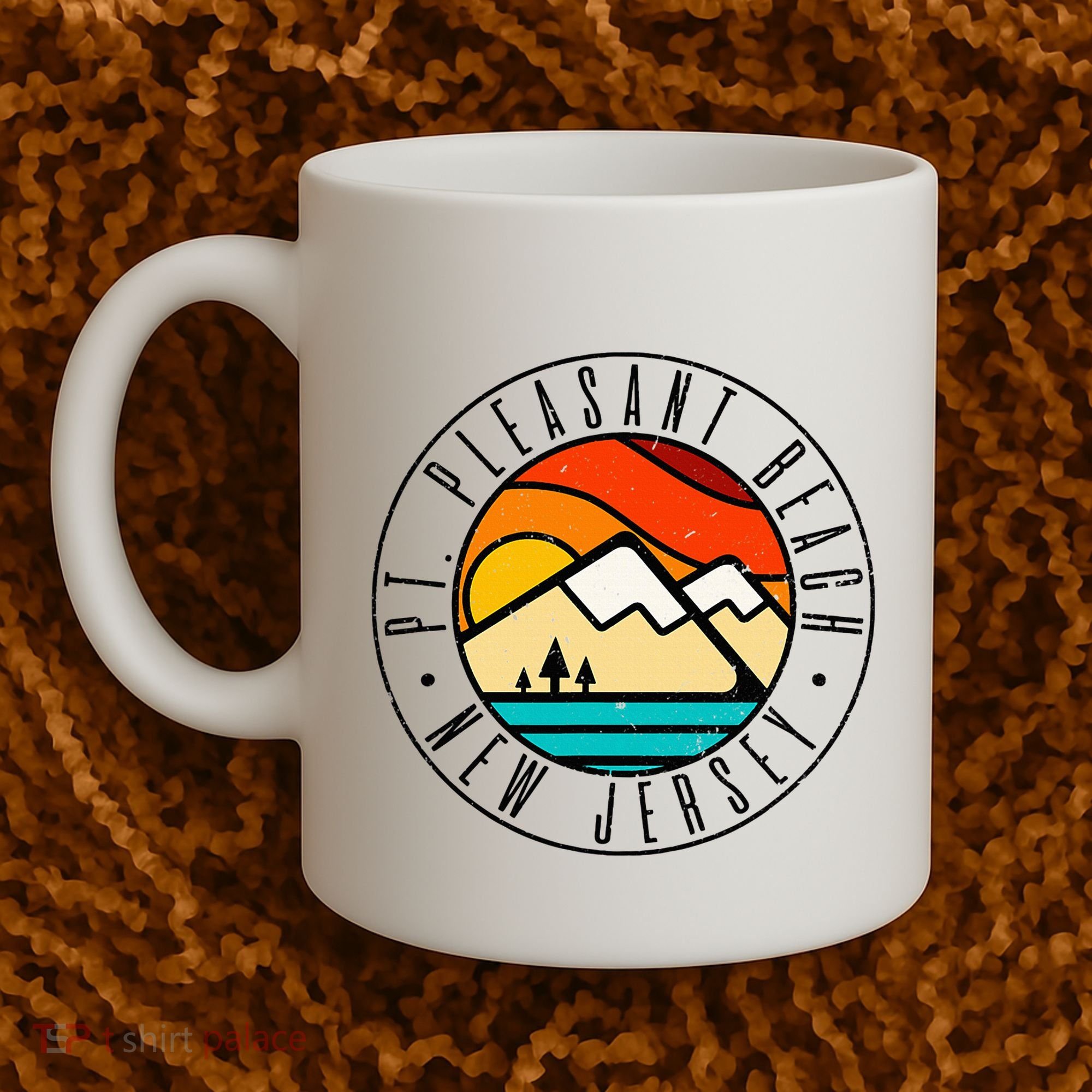 Minimalist Outdoors Pt. Pleasant Beach Point New Jersey Nj Coffee Mug