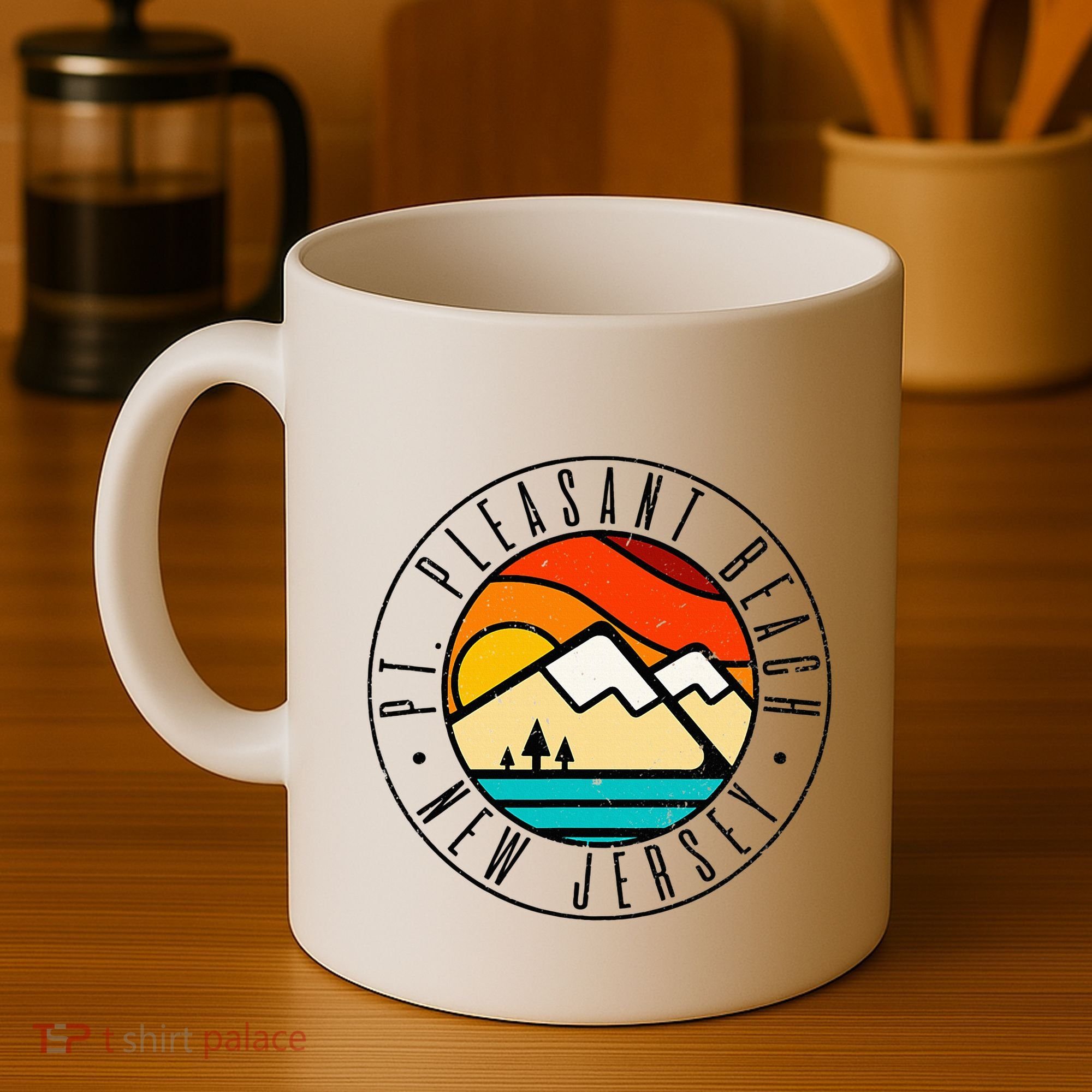 Minimalist Outdoors Pt. Pleasant Beach Point New Jersey Nj Coffee Mug