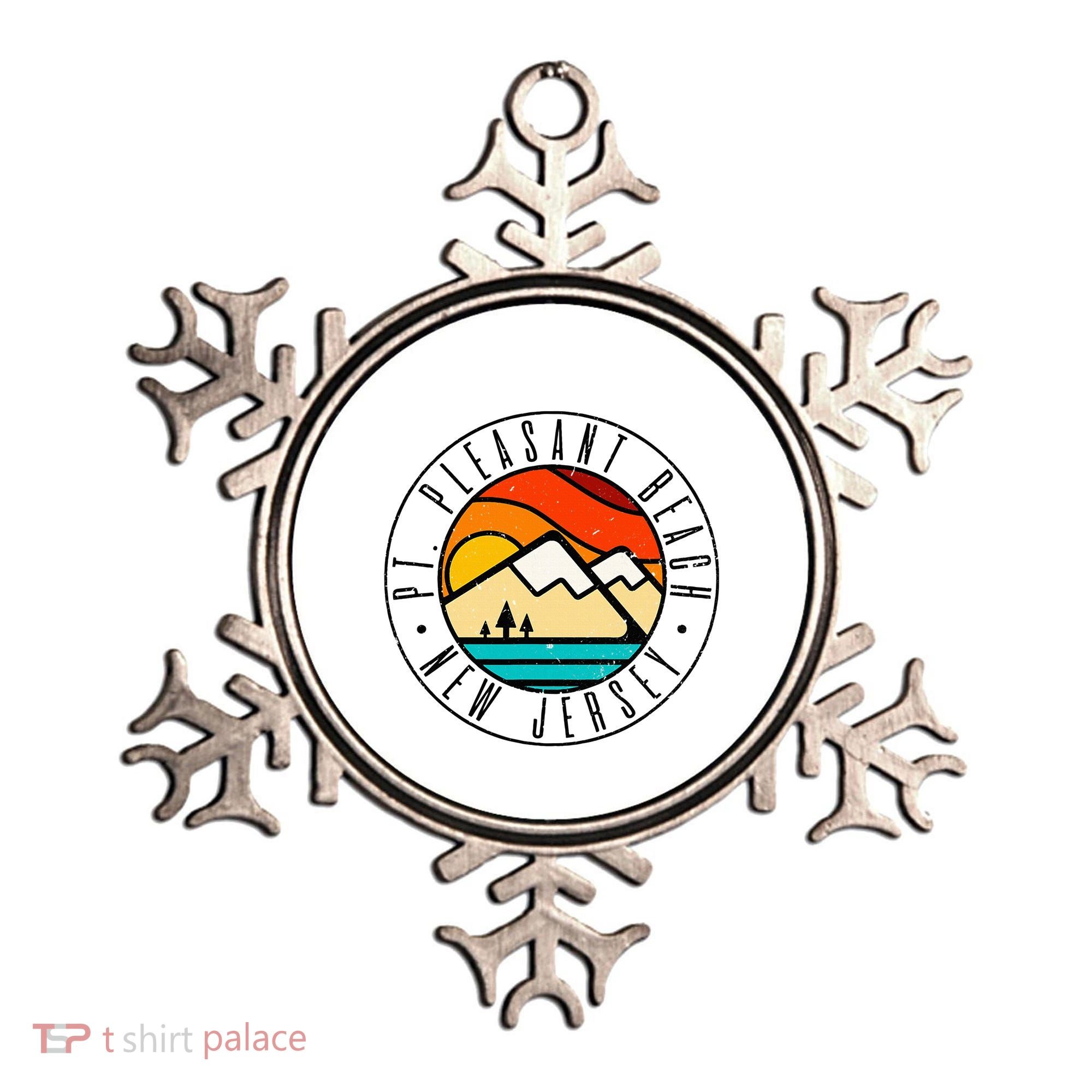 Minimalist Outdoors Pt. Pleasant Beach Point New Jersey Nj Ornament