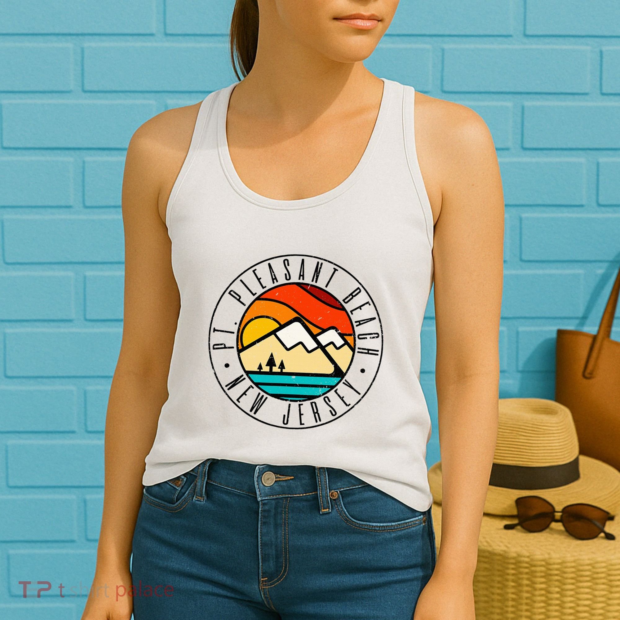 Minimalist Outdoors Pt. Pleasant Beach Point New Jersey Nj Women's Tank Top