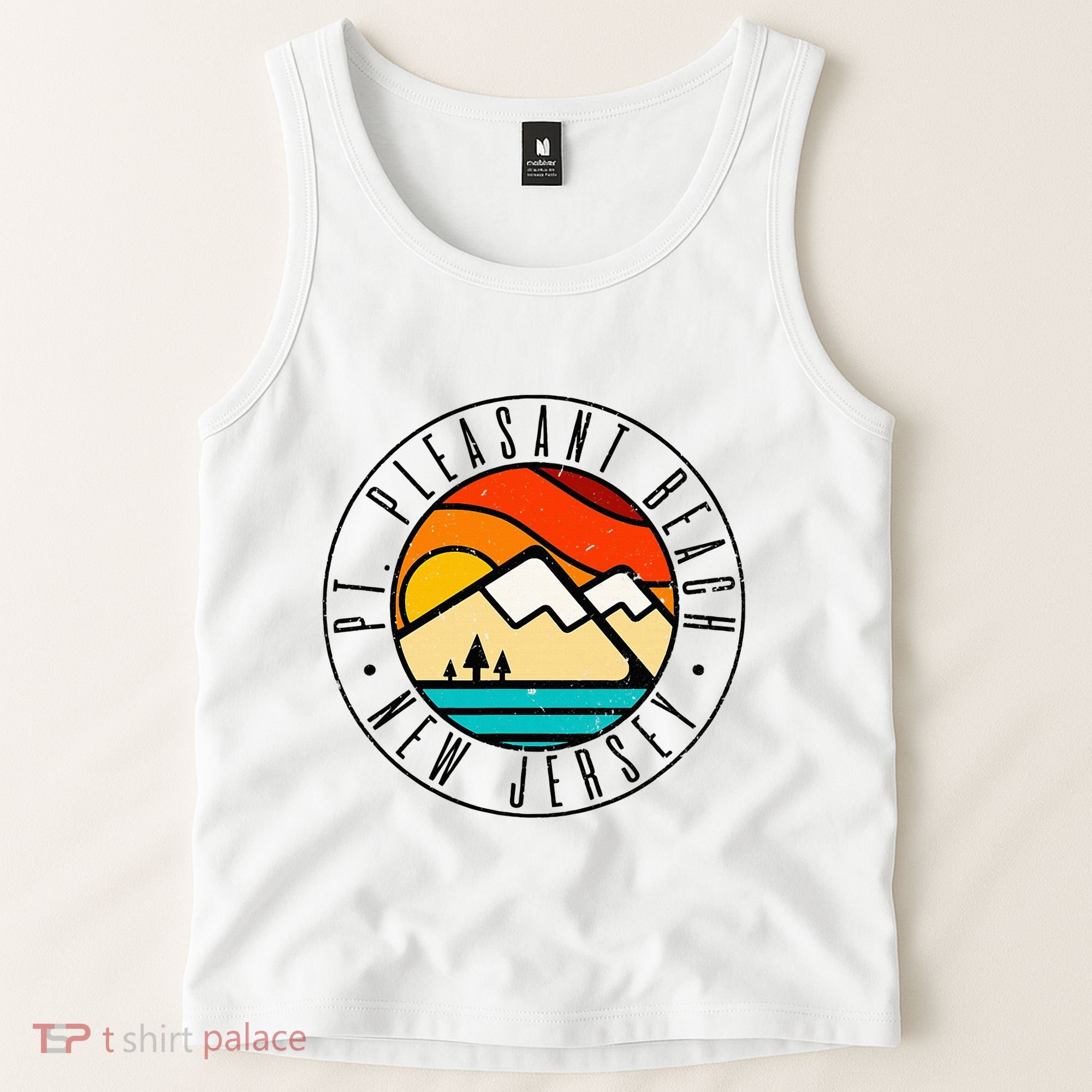 Minimalist Outdoors Pt. Pleasant Beach Point New Jersey Nj Tank Top