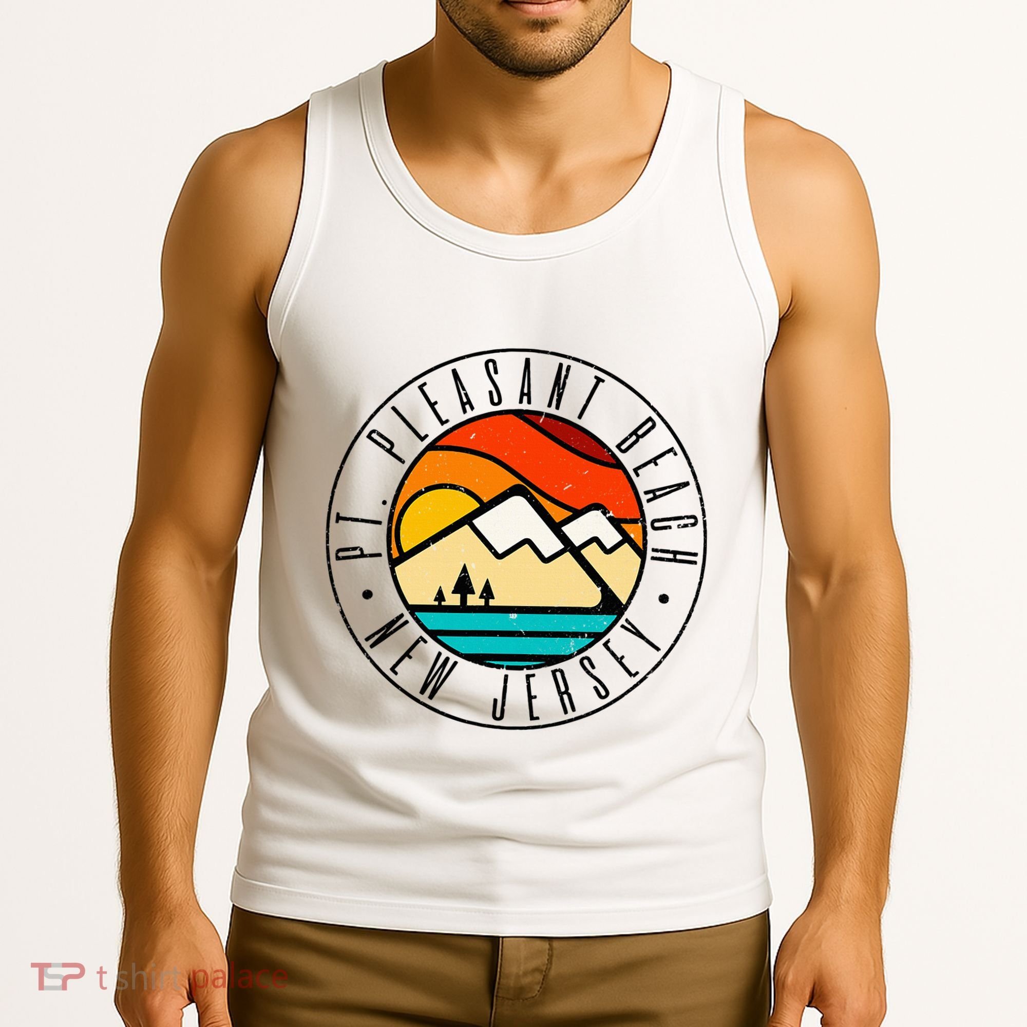 Minimalist Outdoors Pt. Pleasant Beach Point New Jersey Nj Tank Top
