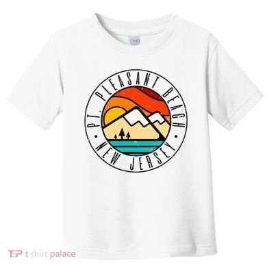 Minimalist Outdoors Pt. Pleasant Beach Point New Jersey Nj Toddler T-Shirt