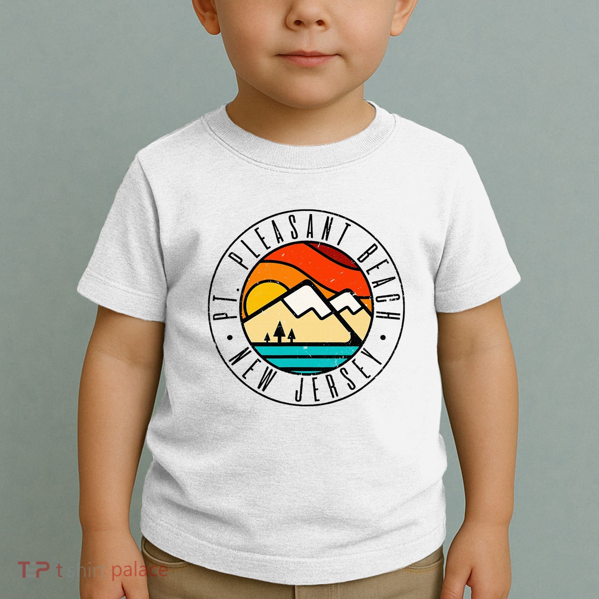 Minimalist Outdoors Pt. Pleasant Beach Point New Jersey Nj Toddler T-Shirt