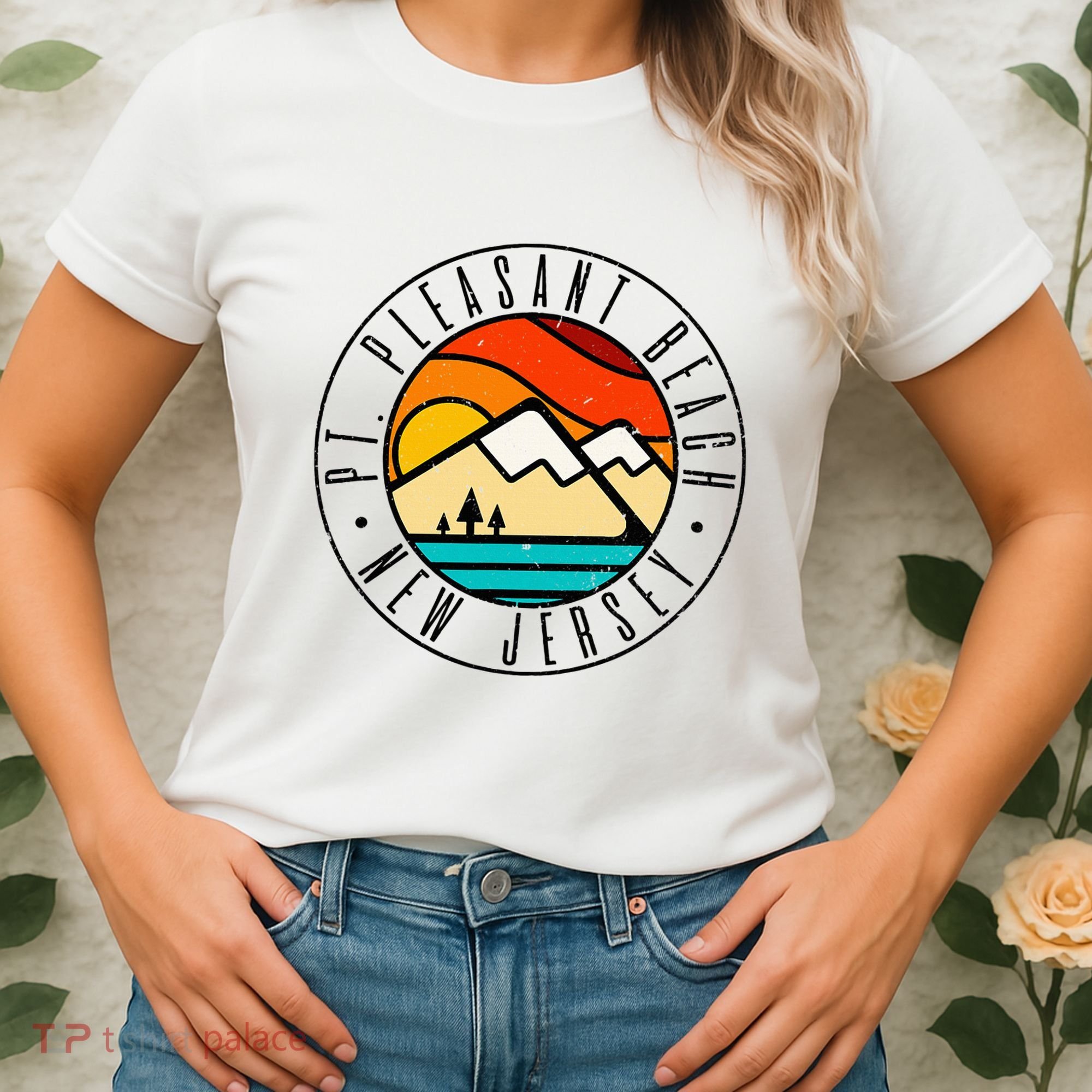 Minimalist Outdoors Pt. Pleasant Beach Point New Jersey Nj Women's T-Shirt