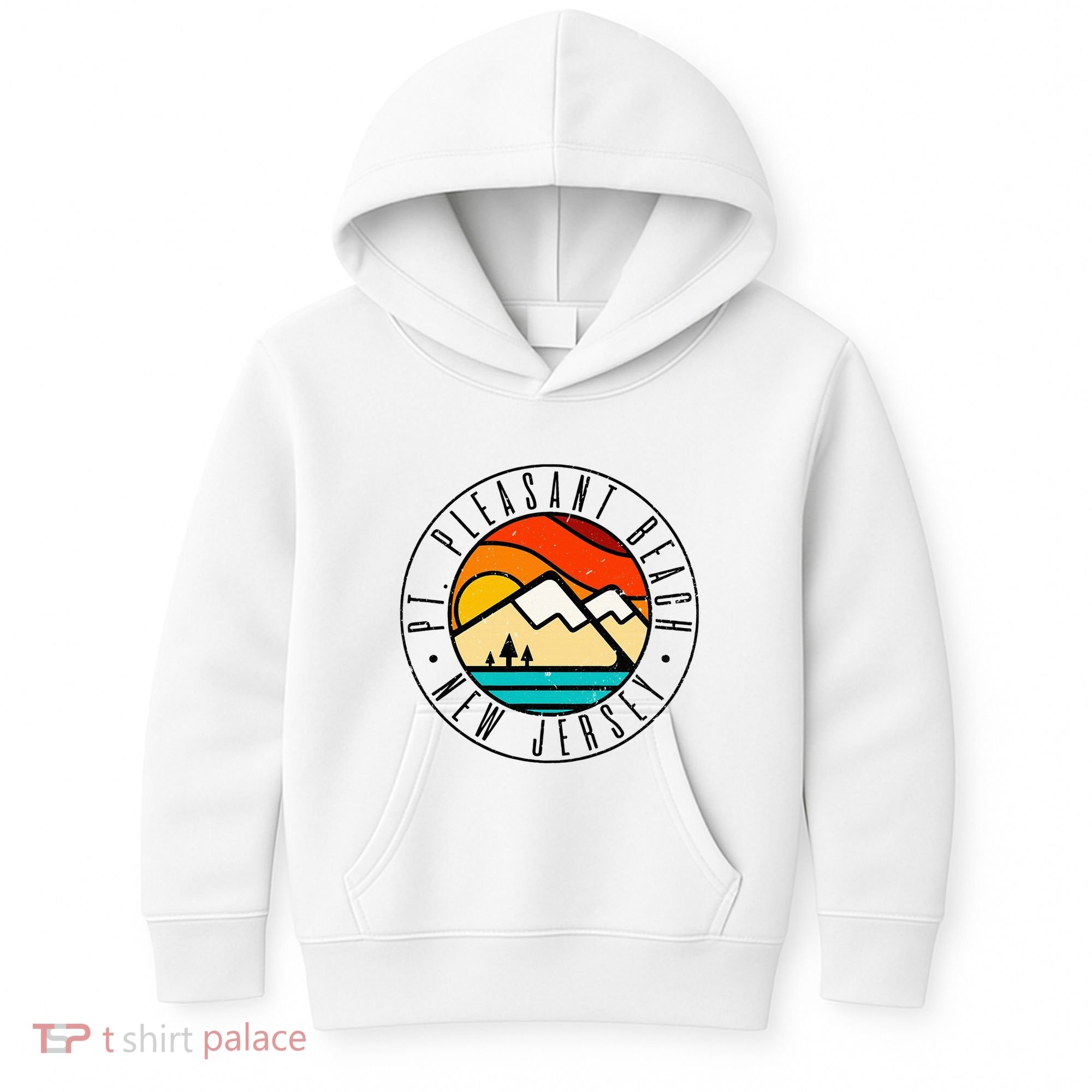 Minimalist Outdoors Pt. Pleasant Beach Point New Jersey Nj Kids Hoodie