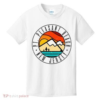Minimalist Outdoors Pt. Pleasant Beach Point New Jersey Nj Kids T-Shirt