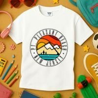 Minimalist Outdoors Pt. Pleasant Beach Point New Jersey Nj Kids T-Shirt thumb 3