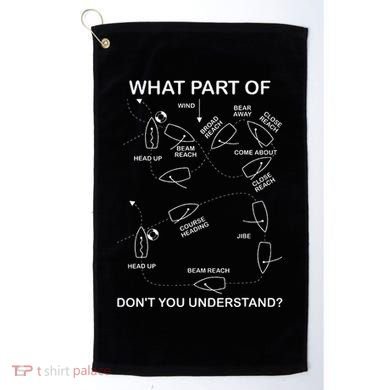 Man Overboard Prodcedure Sailing Ship Sailor Golf Towel