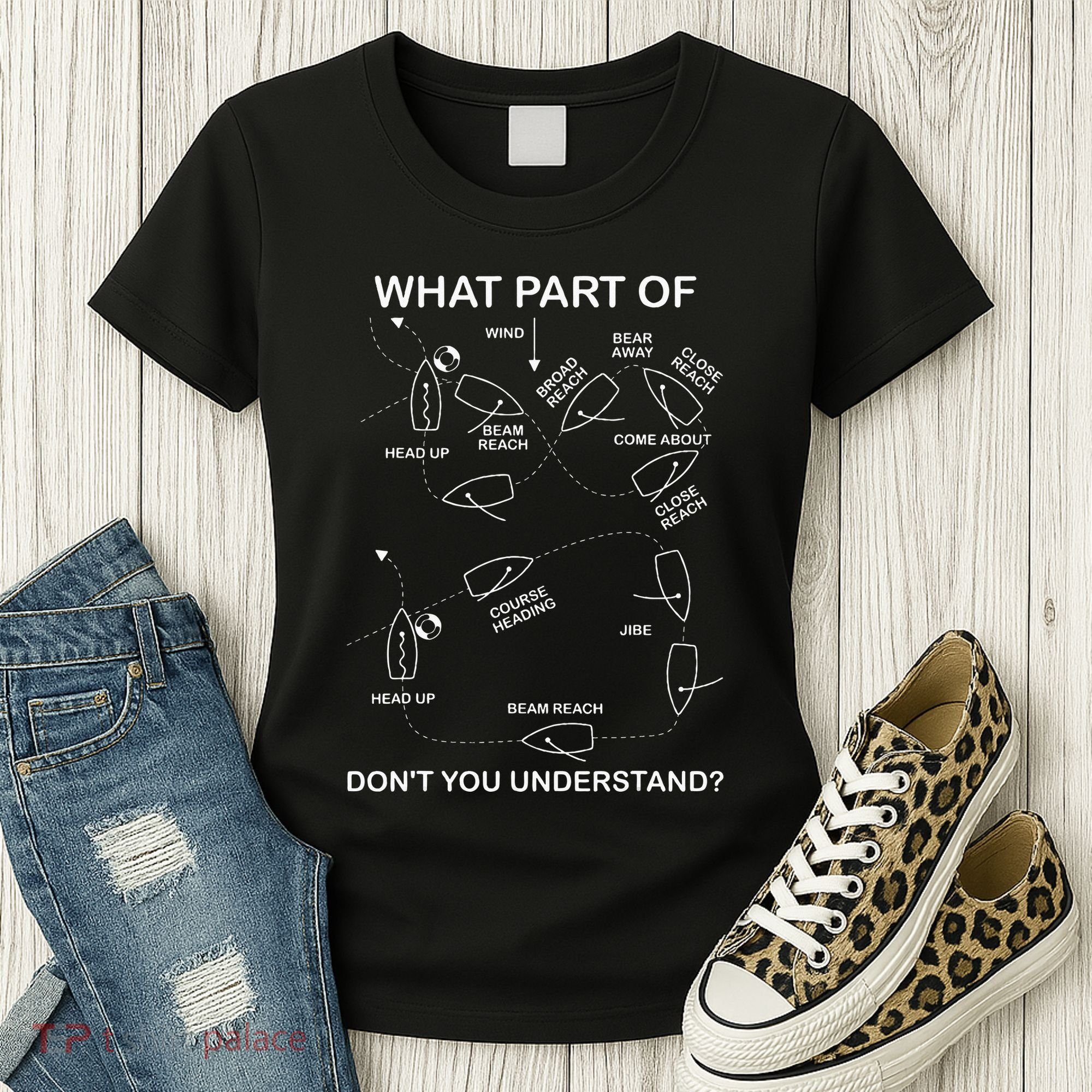 Man Overboard Prodcedure Sailing Ship Sailor Women's T-Shirt